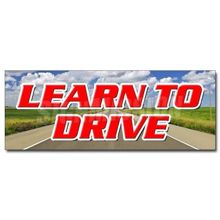 Signmission LEARN TO DRIVE DECAL sticker scuba diving gear instructors trips low cost, 36" H, D-36 Learn To Dive D-36 Learn To Dive